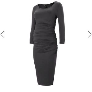 Isabella Oliver Dottie Maternity Dress - Charcoal/ 3 = size 8 US